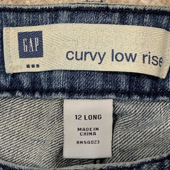 NWT Gap‎ Curvy Low Rise Flared Jeans 12L - Picture 5 of 15
